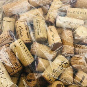 Lot 150 Assorted Used Wine Corks Mixed Brands Natural Corks Crafts DIY Projects